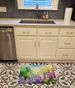 Idaho Syringa In Watercolor Memory Foam Kitchen Mat Machine Washable Anti-Fatigue Mat Cushion Comfort Bath Mat Or Kitchen Rug_maomaolike.com