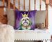 Lhasa Apso King Of Mardi Gras Throw Pillow Machine Washable, Indoor Outdoor Decorative Pillow For Couch, Bed Or Patio, 14Hx14W_maomaolike.com
