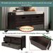 Storage Bench With Removable Basket And 2 Drawers,Fully Assembled Shoe Bench With Removable Cushion_maomaolike.com