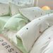 Wholesale INS Fresh Simple Towel Pure Four-Piece Washed Cotton Solid Color Embroidery 4-Piece Set_maomaolike.com