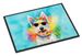 Westie Hippie Dawg Doormat Front Door Mat Indoor Outdoor Rugs For Entryway, Non Slip Washable Low Pile, 24H X 36W_maomaolike.com