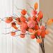 Factory Direct Sale Artificial Fruit Branch Fake Persimmon Flower Arrangement Hotel Homestay Living Room Window Display_maomaolike.com