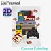 Retro Gaming Console Painting Poster, Vibrant Flat-Style Vintage Game Devices Poster, Nostalgic Gaming Decor Ideal For Game Room, Bedroom_maomaolike.com