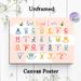 God Says I Am Alphabet Painting Poster, Colorful Cheerful Typographic Poster, Uplifting Religious Affirmations Ideal For Home And Spiritual Living_maomaolike.com