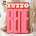 Tutto Bene Typography Painting Poster, Bold Vibrant Color Block Lettering Poster, Cheerful Positive Message Wall Art For Living Room, Bedroom, Office_maomaolike.com