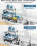 GSlife Large 2 Tier Dish Drying Rack - Expandable Over Sink & Counter Use_maomaolike.com