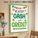 Payment Notice Painting Poster, Vibrant Playful Design With Cookies And Bunting Poster, Clear Payment Method Reminder, Ideal For Bakery Shops And_maomaolike.com