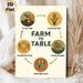 Farm To Table Painting Poster, Warm-toned Minimalist Circular Flow Poster, Clearly Presents Food Supply Chain Cycle, Suitable For Kitchen, Restaurant_maomaolike.com