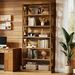 Wooden Bookshelf, 6-Tier Freestanding Bookcase Display Shelves_maomaolike.com