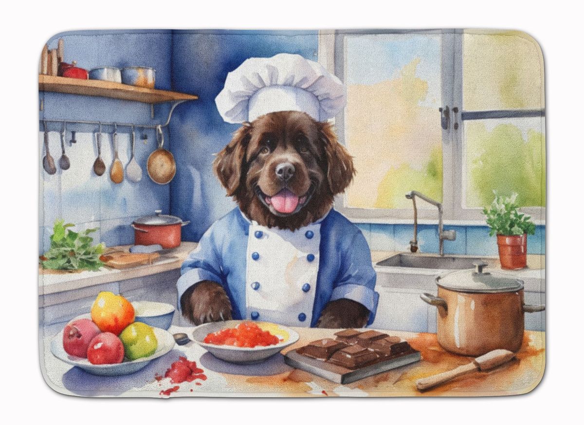 Newfoundland The Chef Memory Foam Kitchen Mat Machine Washable Anti-Fatigue Mat Cushion Comfort Bath Mat Or Kitchen Rug_maomaolike.com