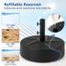 Outdoor Fillable Umbrella Base With Texture Decor_maomaolike.com