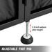 VEVOR DJ Facade Table 20x40x45 Inches, DJ Booth Flat Table Top 20x40 Inch, Adjustable DJ Event Facade With White & Black Scrim, Folding DJ Booth Metal Frame, Foldable Cover Screen_maomaolike.com