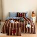 Thickened Striped Cute Cartoon Dog Children's Warm Milk Velvet Plush Four-Piece Set 2025 New Winter_maomaolike.com
