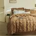 Wholesale INS French Bubble Gauze All-Cotton Four-Piece Princess Style Simple Homestay Pure Yarn-Dyed Washed Cotton 4-Piece Set_maomaolike.com