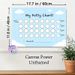 Potty Chart Painting Poster, Light Blue Cloud-themed Poster, Practical Design With Reward Space To Track Potty Training Progress, Ideal For Home_maomaolike.com