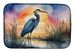 Blue Heron Setting Sun Dish Drying Mat Absorbent Dish Drying Mat Pad For Kitchen Counter Dish Drainer Mat For Countertop, 14 X 21", Multicolor_maomaolike.com