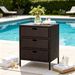 Patio PE Rattan Storage Cabinet, Wicker Pool Cabinet Organizer, Outdoor Towel RackOutdoor Towel Rack_maomaolike.com