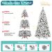 7ft PVC/Hard Needle Mixed Flocked Tree_maomaolike.com