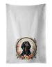 Black And Tan Coonhound And Flowers Kitchen Towel Set Of 2 White Dish Towels Decorative Bathroom Hand Towel For Hand, Face, Hair, Yoga, Tea, Dishcloth, 19 X 28", White_maomaolike.com