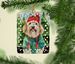 Puli Christmas Porcelain Ornament Christmas Tree Hanging Decorations For Home Christmas Holiday, Rectangle, Gift, Multicolor_maomaolike.com