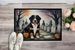 Bernese Mountain Dog Spooky Halloween Doormat Front Door Mat Indoor Outdoor Rugs For Entryway, Non Slip Washable Low Pile, 24H X 36W_maomaolike.com