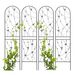 4 Pack Metal Garden Trellis 86.7" X 19.7" Rustproof Trellis For Climbing Plants Outdoor Flower Support Butterfly Deco Black_maomaolike.com