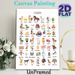 Farm Themed Painting Poster, Cute Cartoon Farm Elements Poster, Informative Design For Learning Farm-related Items, Ideal For Home, Study Area_maomaolike.com