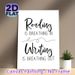Reading & Writing Quote Painting Poster, Minimalist Black & White Typographic Poster, Inspirational Literary Decor Ideal For Home Office, Study Room_maomaolike.com