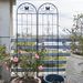 4 Pack Metal Garden Trellis 86.7" X 19.7" Rustproof Trellis For Climbing Plants Outdoor Flower Support Black_maomaolike.com