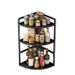 Kitchen Storage Countertop Triangle Corner Spice Organizer Multi-Functional Seasoning Rack_maomaolike.com