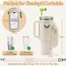 new 40OZ ice cup cover diving material diamond water bottle cover adjustable shoulder strap crossbody water cup protective cover_maomaolike.com