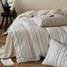 Wholesale INS Japanese Simple Linen Striped Pure Jacquard Four-Piece Wabi-Sabi Style Full Washed Cotton 4-Piece Set_maomaolike.com