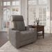 Power Recliner,Ebony Electric Sofa With Double Storage Slots, Double Cup Holders,Wood_maomaolike.com