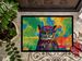 Hippie Animal Owl Doormat Front Door Mat Indoor Outdoor Rugs For Entryway, Non Slip Washable Low Pile, 24H X 36W_maomaolike.com