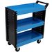 3 Tier Rolling Tool Cart On Wheels,Heavy Duty Utility Tool Cart With Pegboard For Repair Shop, Garage, Warehouse,Blue_maomaolike.com