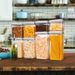 Stackable Transparent Vacuum Sealed Container, Extra Airtight Plastic Dry Food Storage Box For Kitchen Pantry_maomaolike.com