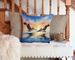 Pelicans Flying Throw Pillow Machine Washable, Indoor Outdoor Decorative Pillow For Couch, Bed Or Patio, 14Hx14W_maomaolike.com