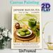 Japanese Matcha Tea Painting Poster, Warm-toned Vintage-style Poster, Cozy Oriental Tea-time Scene With Matcha Drink & Cookies, Ideal For Kitchen_maomaolike.com