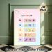 Spanish Vowel Learning Painting Poster, Cute Cartoon Colorful Vowel Chart Poster, Aids In Spanish Vowel Learning, Suitable For Language Learning_maomaolike.com