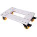 Movers Dolly Heavy Duty Furniture Dolly Trolley Cart 18''x12'' Aluminum Frame With 3'' TPU Professional Casters With Brake Option_maomaolike.com