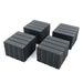 Plastic Interlocking Deck Tiles,44 Pack Patio Deck Tiles,12"x12" Square Waterproof Outdoor All Weather Use, Patio Decking Tiles For Poolside Balcony Backyard, Grey_maomaolike.com