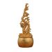 Gold-Plated Fire Dragon Cloud Treasure Bowl Rotatable Ornament Office Living Room Stress Relief Spinning Metal Craft_maomaolike.com