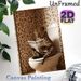 Leopard On Toilet Painting Poster, Whimsical Anthropomorphic Leopard Reading Newspaper Poster, Playful Humorous Decor Option For Bathroom_maomaolike.com