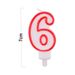 Number 6 Birthday Candle 3D Number Happy Birthday Cake Candles For Birthday Party Wedding Decoration Reunions Theme Party 7cm 24pcs_maomaolike.com