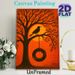 Mockingbird & Tree With Tire Swing Painting Poster, Warm Orange-toned Silhouette Art Poster, Evokes Literary Nostalgia, Ideal For Living Room And_maomaolike.com