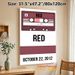 Vintage Cassette Tape "RED" Painting Poster, Minimalist Retro Burgundy Cassette With Bold Text Poster, Nostalgic Music-themed Decor Ideal For Living_maomaolike.com