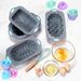 Silicone Cake Baking Set-Rectangular Pans with Lotus, Spiral, Braided, and Classic Patterns,Pudding, Breads, Cakes,Kitchen Baking Tools_maomaolike.com