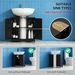Under Sink Bathroom Cabinet, Pedestal Sink Storage Cabinet With 2 Doors_maomaolike.com