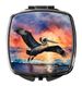 Pelican Fiery Sunset Compact Mirror Decorative Travel Makeup Mirror For Women Girls Gifts Pocket Makeup Mirror Folding Handheld_maomaolike.com