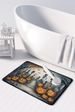 Cat Cemetery Spooky Halloween Memory Foam Kitchen Mat Machine Washable Anti-Fatigue Mat Cushion Comfort Bath Mat Or Kitchen Rug_maomaolike.com